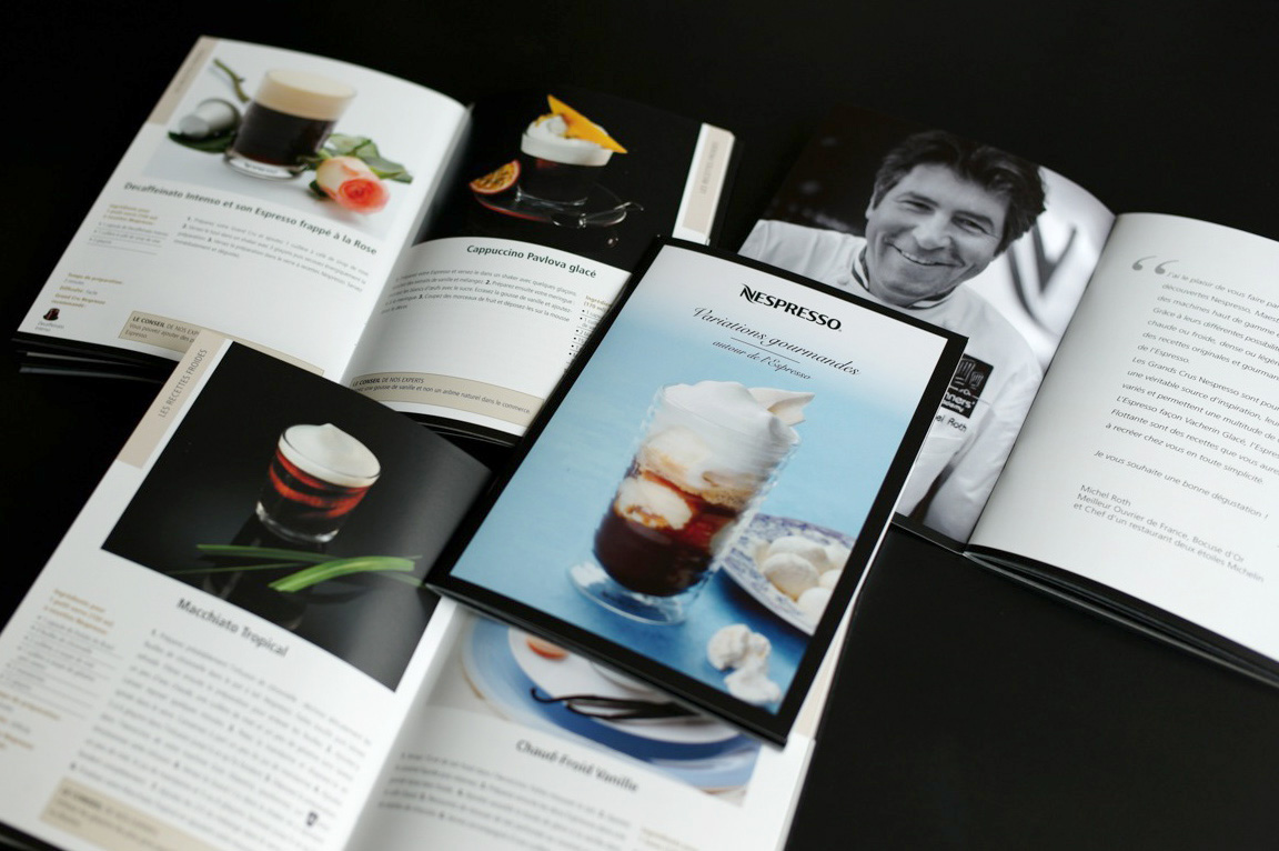 Brochure de recettes Variations Gourmandes pour Nespresso